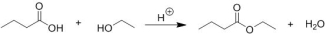 How can the formation of ethyl butanoate from butanoic acid and ethanol be favoured? Please select all that apply.   A)  Add a drying agent (e.g. molecular sieves)  B)  Distillation (e.g. using a Dean-Stark trap)  C)  Lower reaction temperature (e.g. ice bath)  D)  Use water as a solvent E)  Use ethanol as a solvent