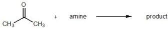 For the following reaction, match the given products to the corresponding amines from which they were derived:    -EtNH<sub>2</sub> A)  imine B)  enamine C)  no product, only starting materials recovered