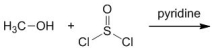 Identify the final products and by-products of the following activation reaction. Please select all that apply.   A)  H<sub>3</sub>C-Cl B)  H<sub>3</sub>C-SO<sub>2</sub>Cl C)  Cl<sup>-</sup> D)  SO<sub>2</sub>