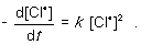 <strong>For the following gas-phase bimolecular elementary reaction 2Cl<sup>● </sup>→ Cl<sub>2</sub>, which rate equation, expressed in terms of a differential, shows the relationship between the rate of consumption of reactant and rate of reaction?</strong> A) B) C) D)