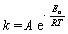 <strong>The Arrhenius equation describes how the rate of reaction of many chemical reactions varies with temperature   . Match the symbol with its description. -k</strong> A) rate constant B) activation energy C) pre-exponential factor D) ideal gas constant <div style=padding-top: 35px> 