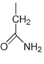Match the following structural formulae of amino acid side chains with the correct names of the amino acids that possess them. -Serine A)    B)    C)    D)    E)    F)   