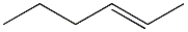 What is the name of this compound?   A)  Hex-1-ene B)  Hex-2-ene C)  Hex-3-ene D)  Hex-4-ene E)  Hex-5-ene