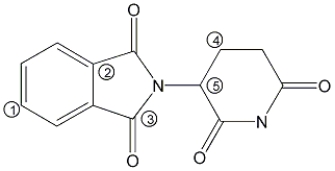Which of the atoms labelled 1-5 in the following molecule is the chirality centre?   A)  1 B)  2 C)  3 D)  4 E)  5