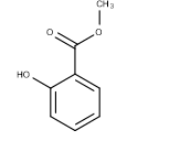 For oil of wintergreen, pictured here,    -Write the molecular formula (format C<sub>x</sub>H<sub>y</sub>…).