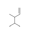Choose the correct chemical formula for in the following molecule.   A)  C<sub>7</sub>H<sub>16</sub> B)  C<sub>7</sub>H<sub>14</sub> C)  C<sub>3</sub>H<sub>8</sub> D)  C<sub>3</sub>H<sub>5</sub> E)  C<sub>7</sub>H<sub>9</sub>