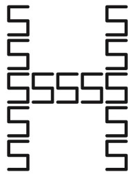 Refer to the figure.   Navon found that in figures like this one, the big letter (H)  interfered with the naming of the small letters (S)  more than the small letters interfered with the big. This finding indicates that A)  it is easier to name smaller objects than it is to name larger objects. B)  it is easier to name larger objects than it is to name smaller objects. C)  we process global aspects of an image before local aspects. D)  we process local aspects of an image before global aspects. E)  certain letters are more recognizable than others.