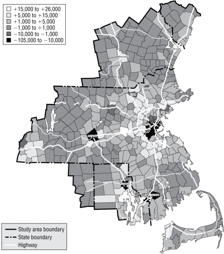   -The counties that lost the most residents, according to this map, were all A)  In urban areas B)  In suburbs of major cities C)  In rural areas D)  In the mountains