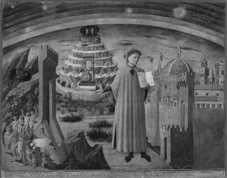   Which of the following best explains why Dante constructed purgatory as a mountain? A)  To bring to mind the Alps that he loved so much B)  To emphasize the earthliness of purgatory C)  To suggest that one could slowly climb out of sin towards heaven D)  To parody a letter about mountain-climbing by Petrarch