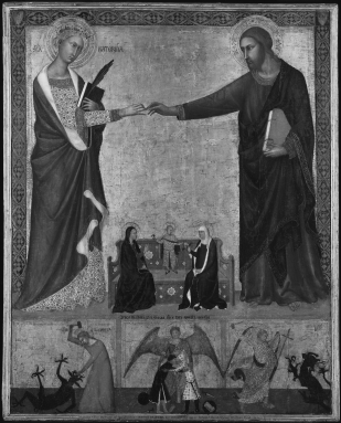   How did St Catherine commute her ecstatic authority into action? A)  She wrote extensive letters to leading religious and secular powers B)  She retired to a convent and lived her days out in a cloister C)  She performed a real marriage ceremony to Jesus D)  She became an anchoress