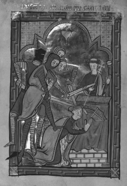 <strong>  What was at the root of the struggle between Henry II and Thomas Becket, which resulted in Becket's assassination?</strong> A) Becket's goal of marrying into the Angevin dynasty B) The Church's attempts to intervene in royal law C) The abolishment of the scutage tax D) Henry's rejection of Becket as a candidate for archbishop <div style=padding-top: 35px> 