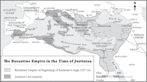   What impact might Justinian's reconquests have had on the empire at large? A)  He established the Prefecture of Illyricum on the Iberian peninsula to reward his deputies B)  He lost key territories in the West but recaptured the Eastern Mediterranean C)  His claims on the majority of the Mediterranean coastline could foster travel, trade, and communication D)  His defeats of the Franks added more cultural diversity to his empire