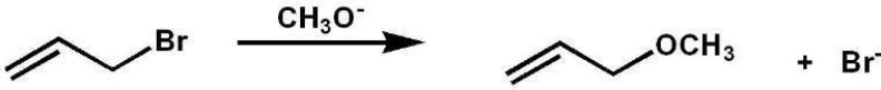 What happens in the following S<sub>N</sub>2 reaction if the concentration of both reagents is doubled?   A)  The reaction rate doubles. B)  The reaction rate triples. C)  The reaction rate is quadrupled. D)  The reaction rate is unaffected. E)  The reaction rate is halved.