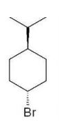 Which of the following compounds undergoes an E2 reaction most readily? A)    B)    C)    D)    E)   