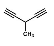 What is the systematic name for the following compound?   A)  1,1-diethynylethane B)  3-ethynylbutyne C)  3-butynylethyne D)  3-ethynyl-1-butyne E)  3-methyl-1,4-pentadiyne