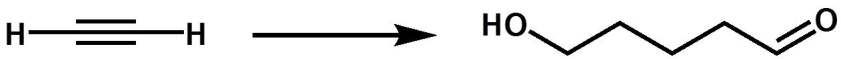 Which of the following methods would give the product in reasonable yield?   A)  1. NaNH<sub>2</sub> 2. CH<sub>2</sub>=CHCH<sub>2</sub>Br 3. H<sub>2</sub>O, H<sub>2</sub>SO<sub>4</sub> B)  1. NaNH<sub>2</sub> 2. CH<sub>2</sub>=CHCH<sub>2</sub>Br 3. HCl C)  1. NaNH<sub>2</sub> 2. CH<sub>2</sub>=CHCH<sub>2</sub>Br 3. R<sub>2</sub>BH/THF 4. HO<sup>?</sup>,H<sub>2</sub>O<sub>2</sub>, H<sub>2</sub>O D)  1. NaNH<sub>2</sub> 2. HOCH<sub>2</sub>CHCH<sub>2</sub>Br 3. R<sub>2</sub>BH/THF 4. HO<sup>?</sup>, H<sub>2</sub>O<sub>2</sub>, H<sub>2</sub>O E)  all of the above
