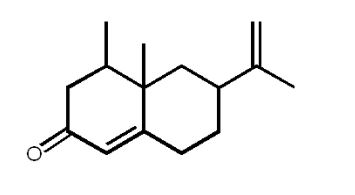 What is the maximum number of stereoisomers possible for nootkatone (grapefruit oil)  shown below?   A)  2 B)  3 C)  4 D)  8 E)  16