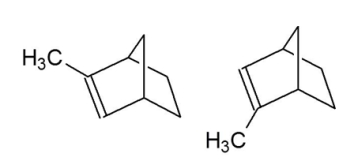 What is the relationship between the two compounds shown below?   A)  enantiomers B)  diastereomers C)  constitutional isomers D)  geometric isomers E)  identical compounds