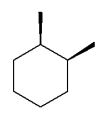 Which of the following dimethylcyclohexanes has the most stable chair conformer? A)    B)    C)    D)    E)   