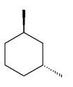 Which of the following dimethylcyclohexanes has the most stable chair conformer? A)    B)    C)    D)    E)   