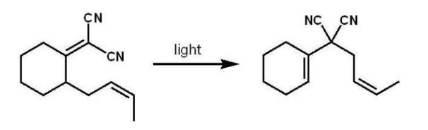 Which type of sigmatropic rearrangement would accomplish the transformation shown here?   A)  1,3- B)  3,3- C)  2,3- D)  1,5- E)  1,7-