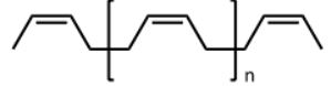 Which of the following polymers represents natural rubber? A)    B)    C)    D)    E)   