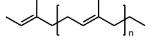 Which of the following polymers represents natural rubber? A)    B)    C)    D)    E)   