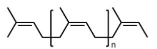 Which of the following polymers represents natural rubber? A)    B)    C)    D)    E)   