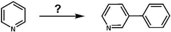 Which set of reagents will accomplish the following synthesis?   A)  1.Br<sub>2</sub>/FeBr<sub>3</sub>; 2. PhLi B)  1.HBr; 2. Ph<sub>2</sub>CuLi C)  1.Br<sub>2</sub>, heat; 2. PhLi D)  1.Br<sub>2</sub>/FeBr<sub>3</sub>; 2. Ph<sub>2</sub>CuLi E)  Ph-Br/FeBr<sub>3</sub>