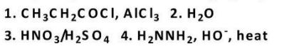 <strong>Which of the following series of reactions will give the desired product?  </strong> A)   B)   C)   D)   E)   <div style=padding-top: 35px> 