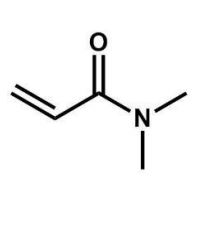 What is the name of the compound shown here?   A)  N-methyl-N-methylpropanamide B)  N,N-dimethylaminoacrylate C)  N,N-dimethylpropanamine D)  N,N-dimethylpropanamide E)  N,N-dimethylpropenamide