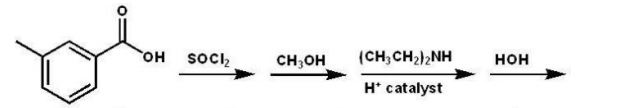 Which compound is the product of the following reaction sequence?   A)    B)    C)    D)    E)   