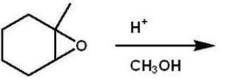 What is the major product of this reaction?   A)    B)    C)    D)    E)  A and B