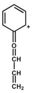 <strong>Which structure makes the largest contribution to the resonance hybrid?</strong> A)   B)   C)   D)   E)   <div style=padding-top: 35px> 