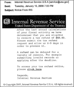 Below email is an example of _________:   A)  sniffing B)  spoofing C)  monitoring D)  phishing E)  scanning