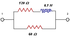  The following two circuits are equivalent. The values of R<sub>1</sub> and R<sub>2</sub> are (i) R<sub>1</sub> = __________  \Omega  (ii) R<sub>2</sub> = ________________ \Omega         