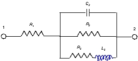 The following impedance spectrum is to be modeled.   Among the following circuit choices, which one can be used to model the data? A)    B)    C)    D)  none of the above