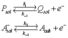 Consider the reaction -If EIS is acquired for the above mechanism, the maximum number of loops that can manifest in a complex plane plot is _____
