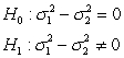The following summary statistics are available for two dependent random samples: s<sub>1</sub><sup>2</sup> = 36, s<sub>2</sub><sup>2</sup> = 16, n = 22, r<sub>12</sub> = .70. Test the following hypotheses at the .05 level of significance:  <div style=padding-top: 35px> 
