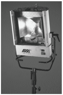 Which of the lighting instruments above is using a flag? (circle the correct letter)  A)    B)    C)   