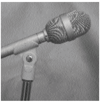 Which of the following is a boundary microphone? (circle the correct letter)  A)    B)    C)   
