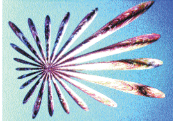 Which one of the digital effects shown above is named  Kurl with Ripple ? A)    B)    C)    D)    E)   