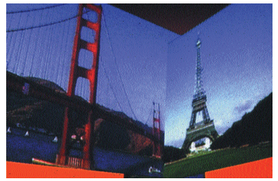 Which one of the digital effects shown above is named  Kurl with Ripple ? A)    B)    C)    D)    E)   