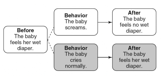 Match the following concepts with the diagrams below.  -Differential Reinforcement of Other Behavior (DRO)  A)    B)    C)    D)    E)     F)     G)     H)     I)     J)     K)     L)     M)     N)   