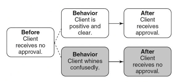 Match the following concepts with the diagrams below.  -Differential-punishment A)    B)    C)    D)    E)     F)     G)    H)     I)     J)     K)     L)     M)     N)   