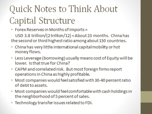 Explain why the chapter argues that China's foreign exchange capital structure has been  conservative  in recent decades. Relate this to questions of capital mobility and financial crises. Discuss this in class in the context of the following notes:   
