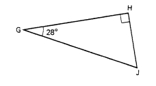 Find angle J in Figure RT15.5.    Figure RT15.5