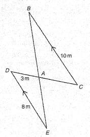 In Figure RT15.9, determine the length of AC. Figure RT15.9   