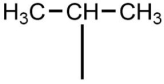 The alkyl group shown below, where the open bond shows where it attaches to a larger carbon chain, is named   A) propyl B) propide C) propanium D) isopropyl E) propanyl