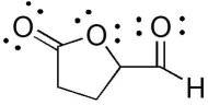 The compound below has which functional groups?   A) ketone and ester B) ketone, alcohol, and carboxylic acid C) ether, ketone, and aldehyde D) ether and aldehyde E) ketone and aldehyde
